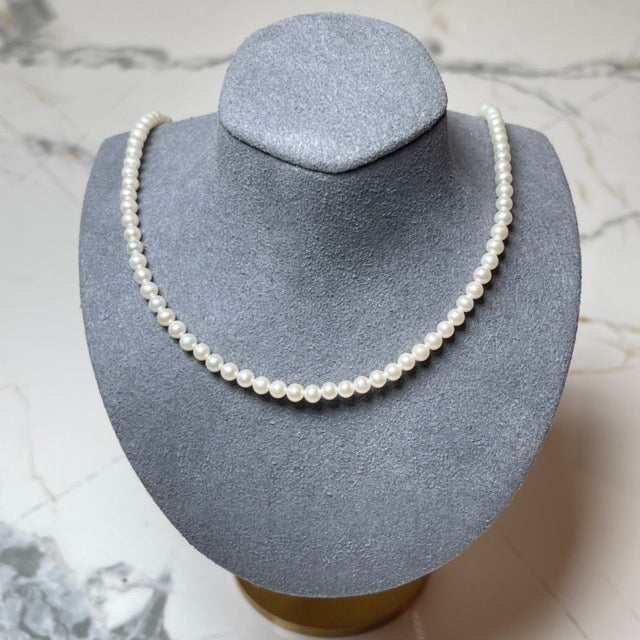 Lovely Pearl and Sterling Silver Necklace – Little Girl's Pearls