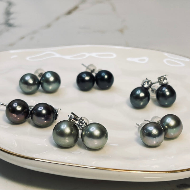 Tahitian Pearl Stud Earrings