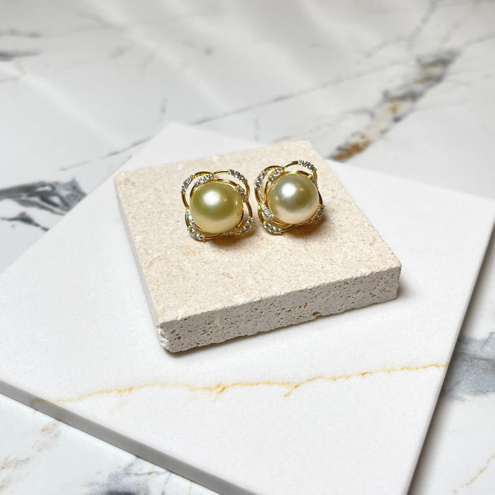 South Sea Gold Pearl Earrings