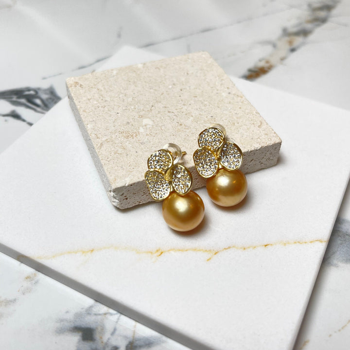 South Sea Gold Pearl Earrings