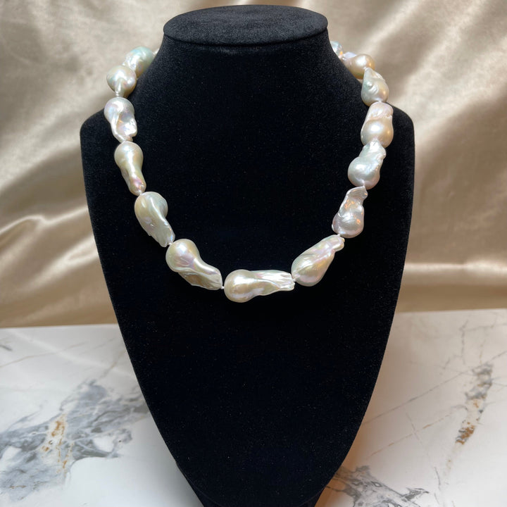 Fireball Baroque Pearl Strand Necklace - Large