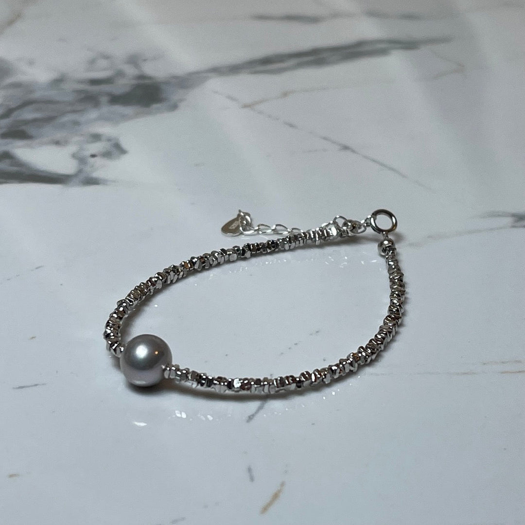 Silver Akoya Pearl Bracelet