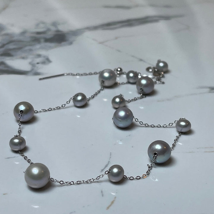 Freshwater Pearl Station Necklace