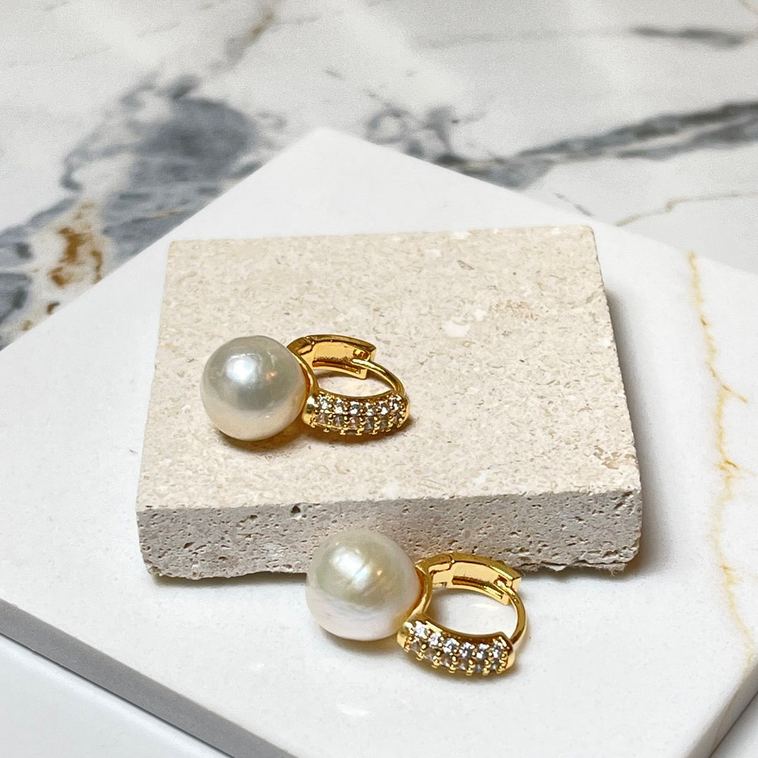 Freshwater Baroque Pearl Earrings