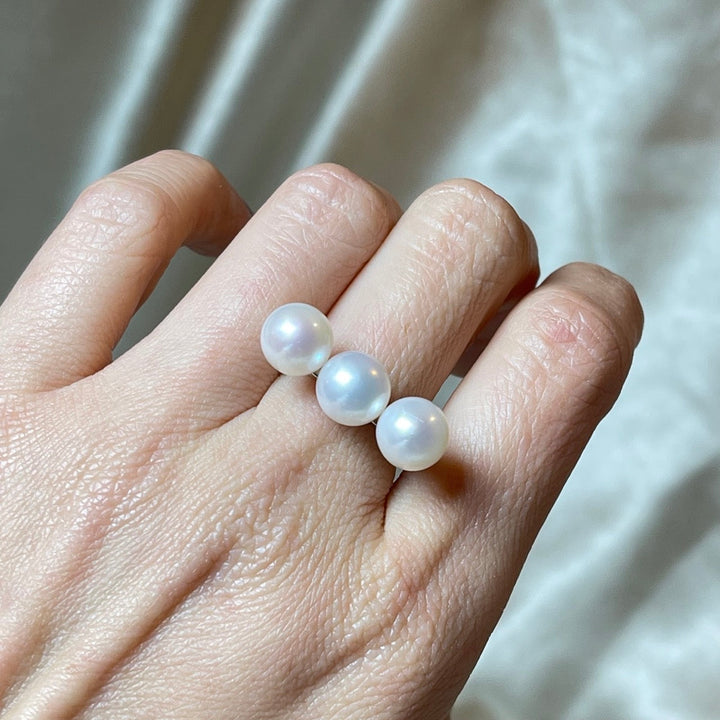 Freshwater Triple Pearl Ring